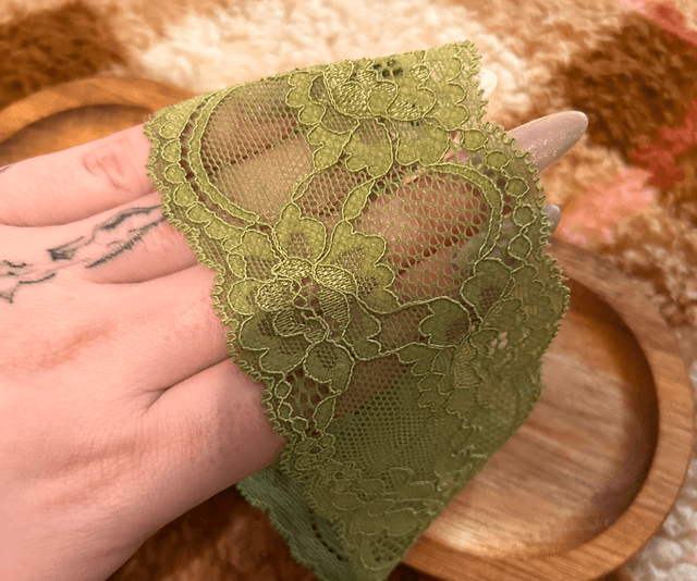 Bandeau Dentelle Vert 