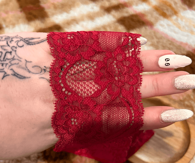 Bandeau Dentelle Rouge
