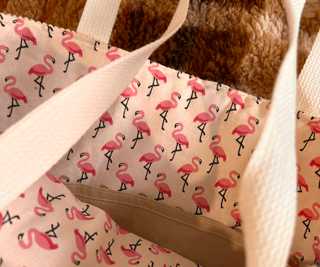 Tote bag Flamant Rose