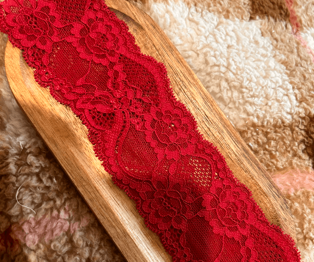 Bandeau Dentelle Rouge