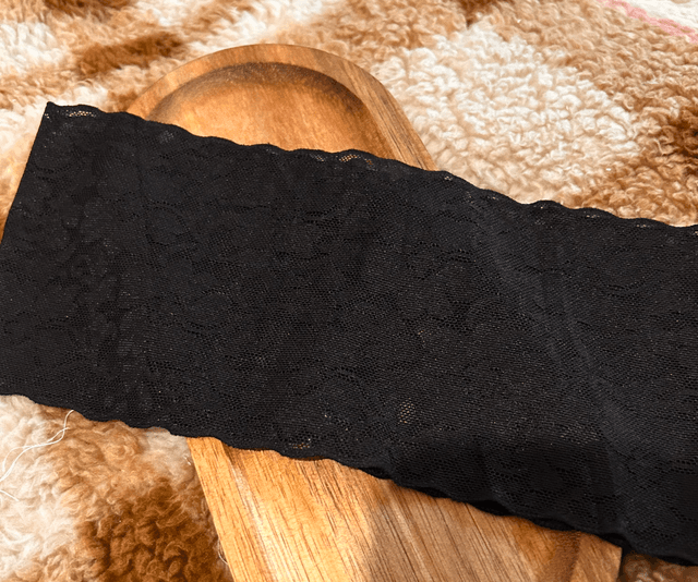 Bandeau Dentelle Noir Large